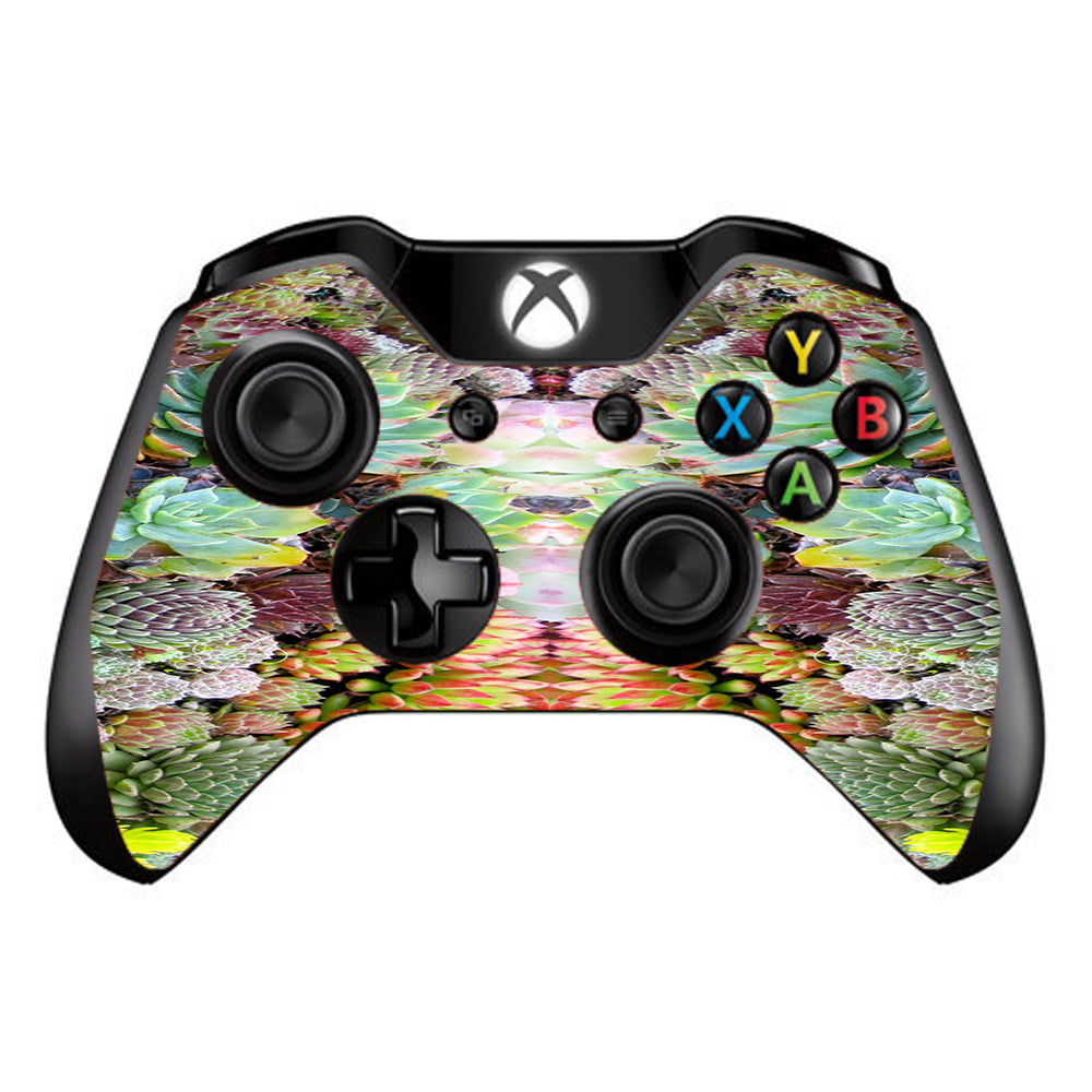  Succulents Floral  Microsoft Xbox One Controller Skin