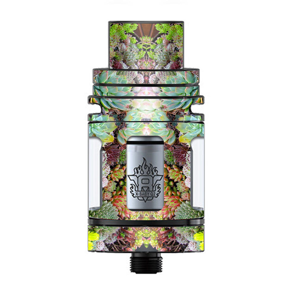  Succulents Floral  TFV8 X-baby Tank Smok Skin