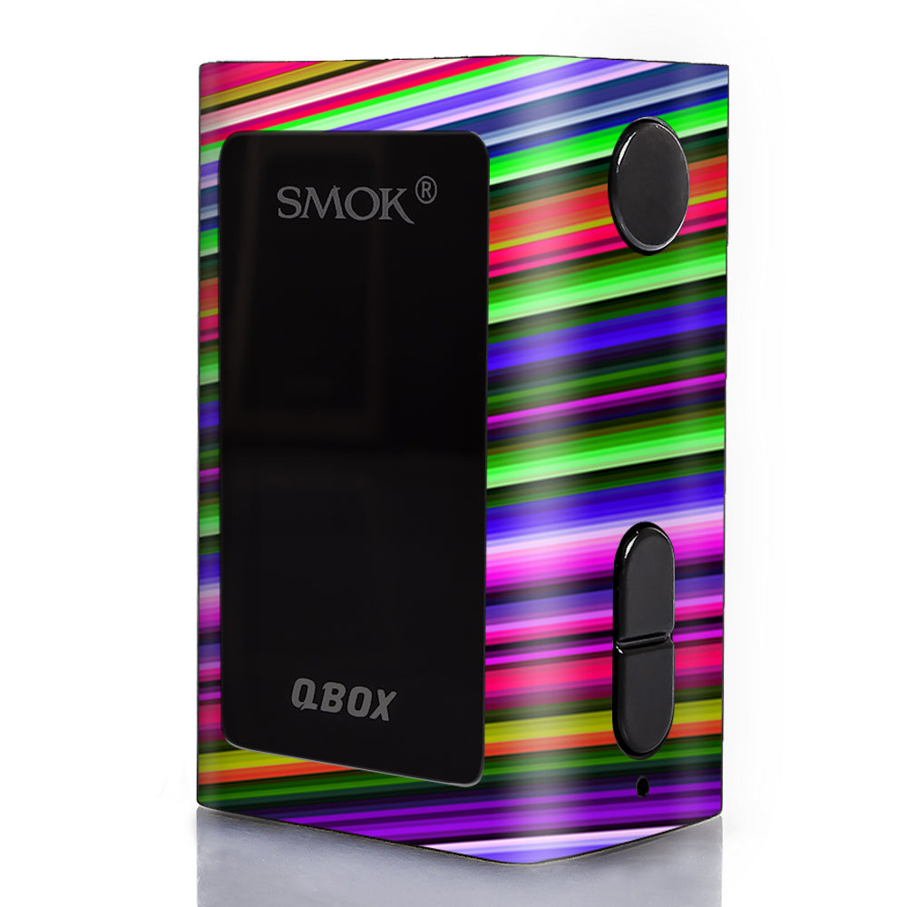   Bright Stripes Smok Q-Box Skin