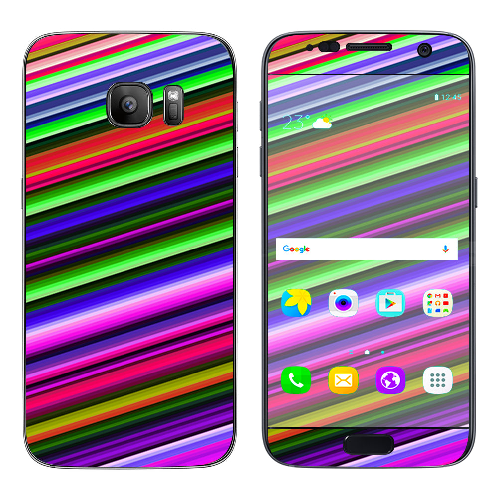   Bright Stripes Samsung Galaxy S7 Skin