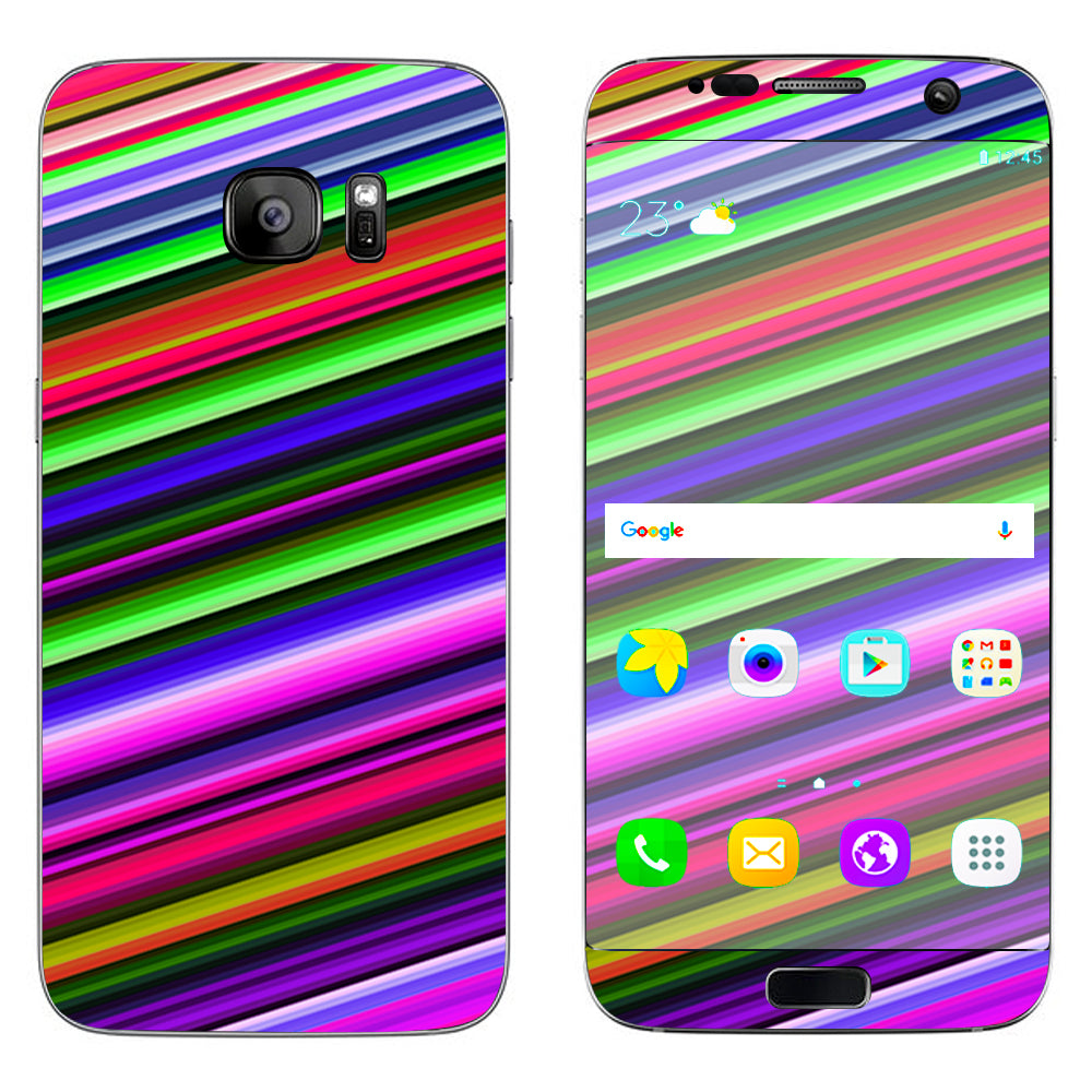   Bright Stripes Samsung Galaxy S7 Edge Skin
