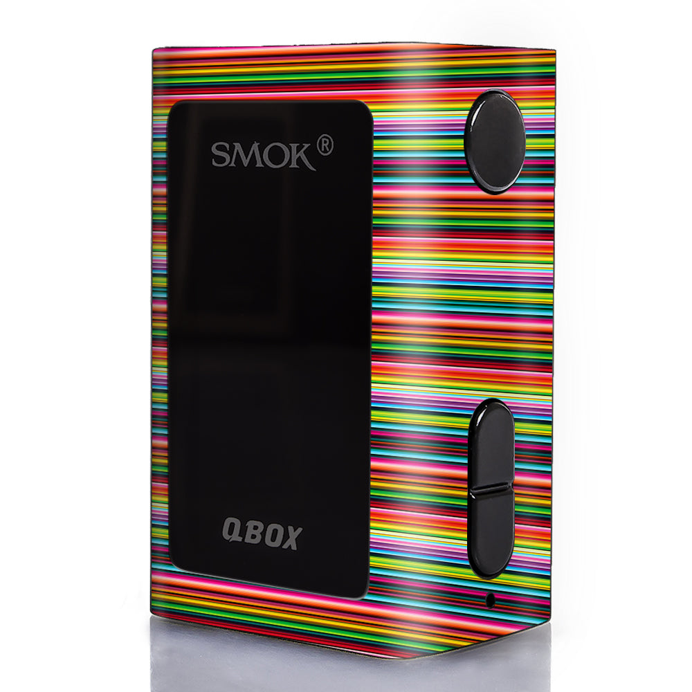  Color Stripes Smok Q-Box Skin