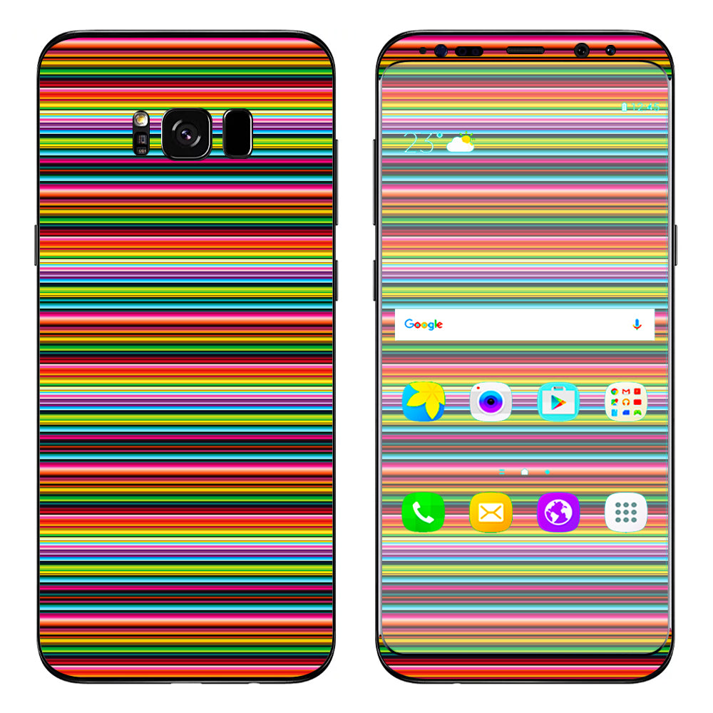  Color Stripes Samsung Galaxy S8 Plus Skin