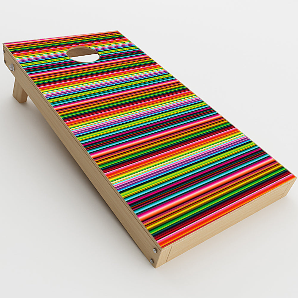  Color Stripes Cornhole Game Boards  Skin