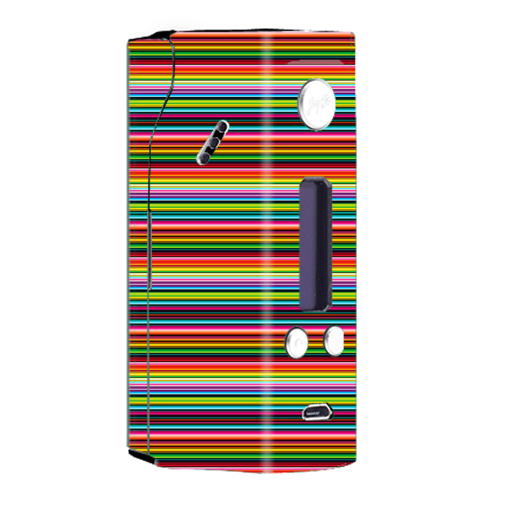  Color Stripes Wismec Reuleaux RX200  Skin