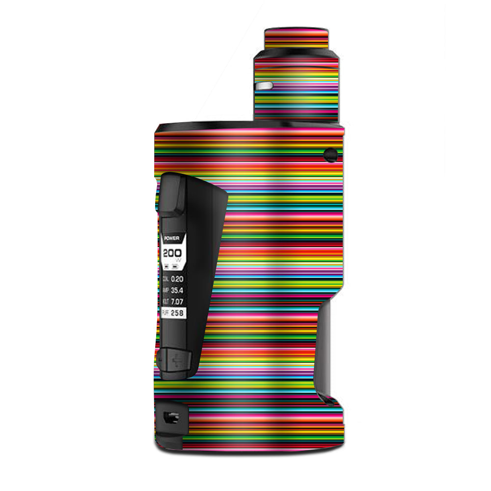  Color Stripes G Box Squonk Geek Vape Skin