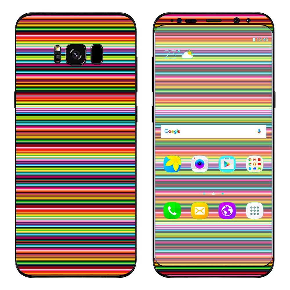  Color Stripes Samsung Galaxy S8 Skin