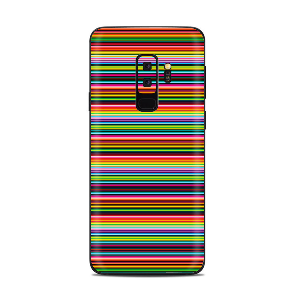  Color Stripes Samsung Galaxy S9 Plus Skin