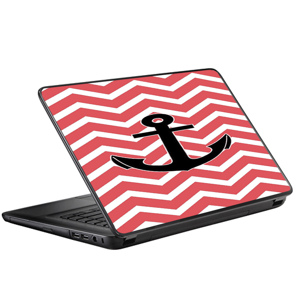 Chevron With Black Anchor Universal 13 to 16 inch wide laptop Skin