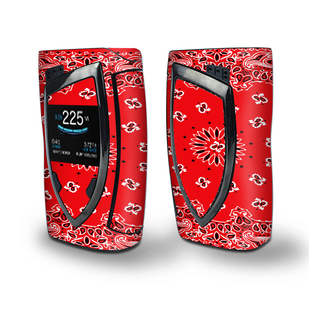 Skin Decal Vinyl Wrap for Smok Devilkin Kit 225w Vape (includes TFV12 Prince Tank Skins) skins cover / Red Bandana