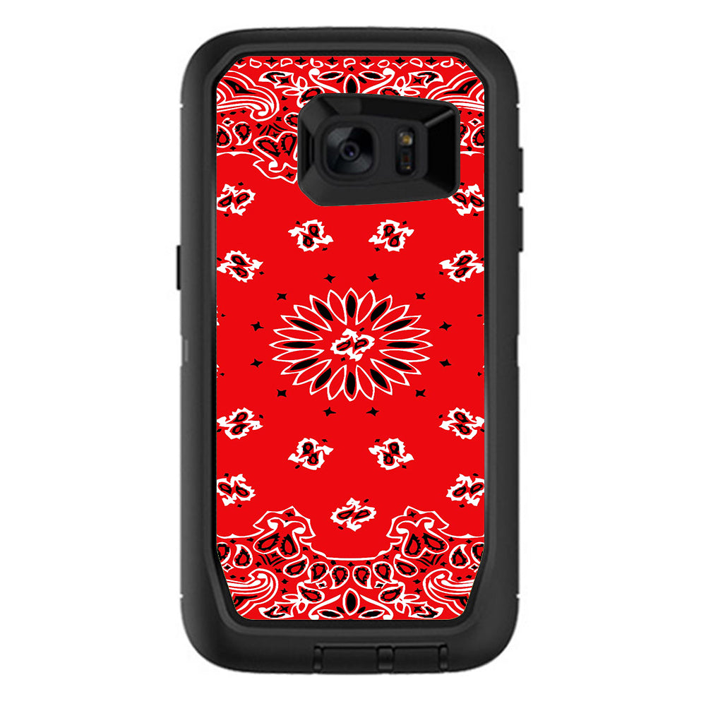  Red Bandana Otterbox Defender Samsung Galaxy S7 Edge Skin