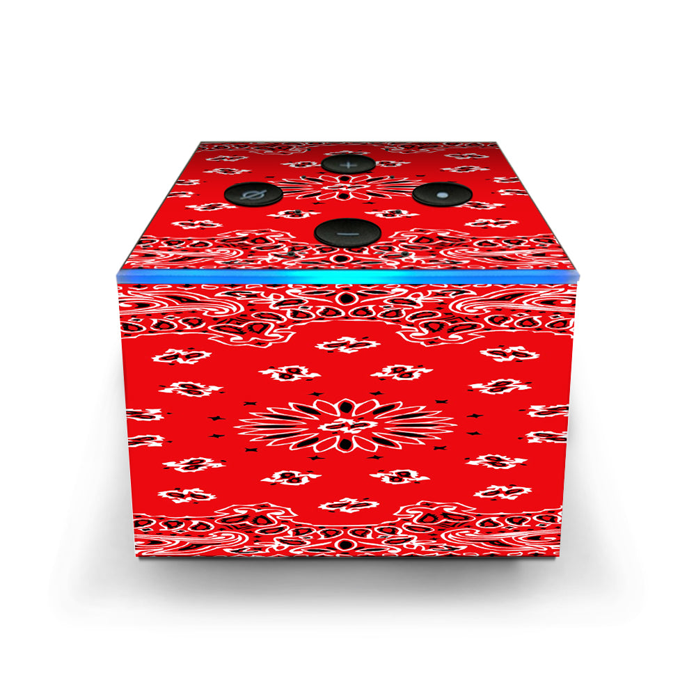  Red Bandana Amazon Fire TV Cube Skin