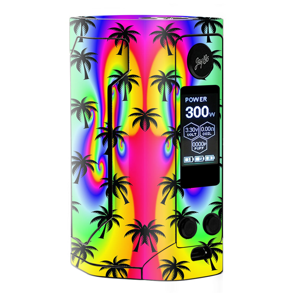  Rainbow Palm Tree Wismec RX Gen 3 Skin