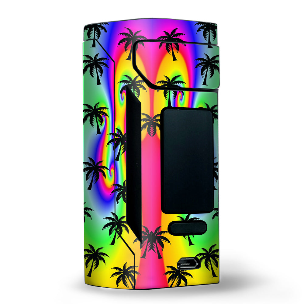  Rainbow Palm Tree Wismec RX2 20700 Skin