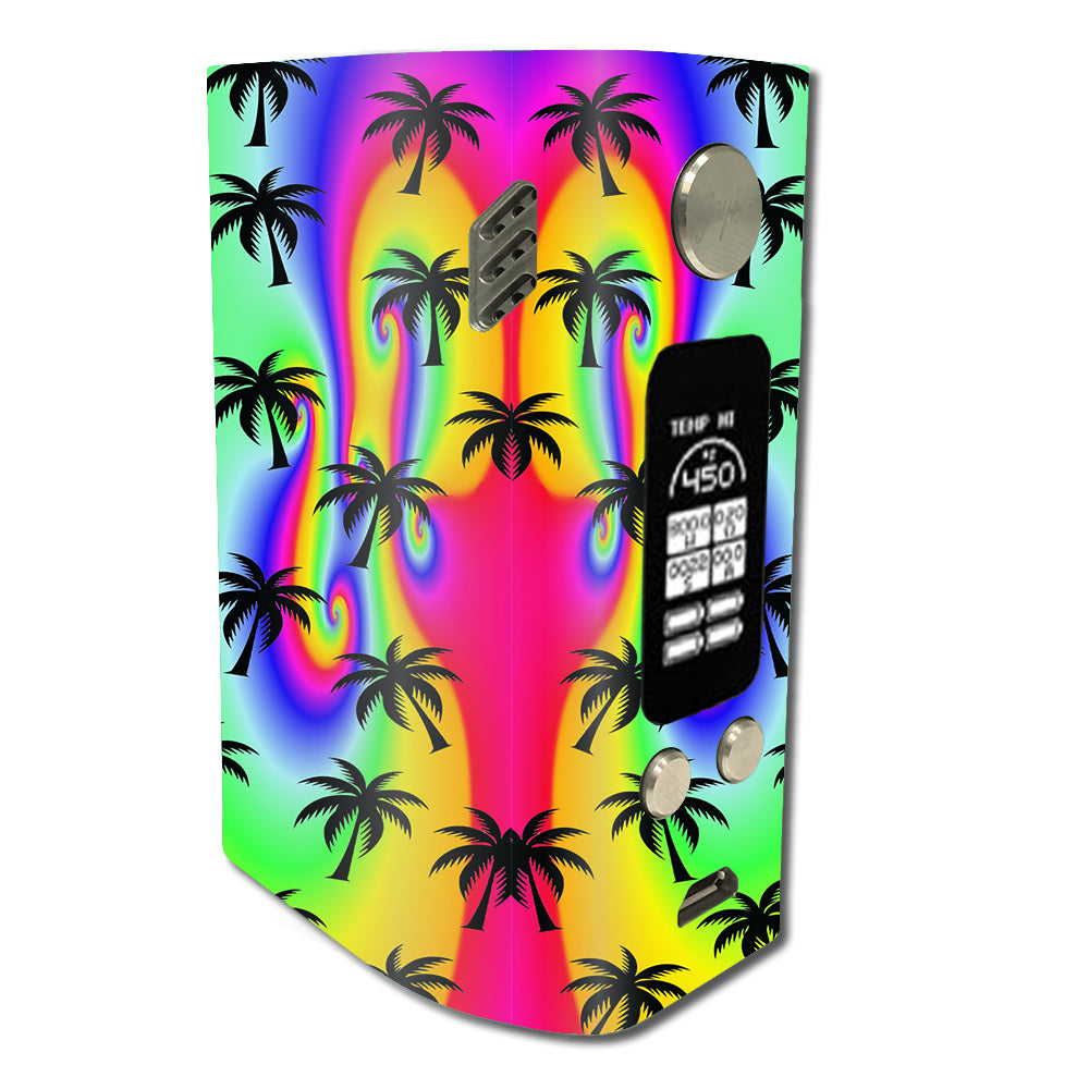  Rainbow Palm Tree Wismec Reuleaux RX300 Skin