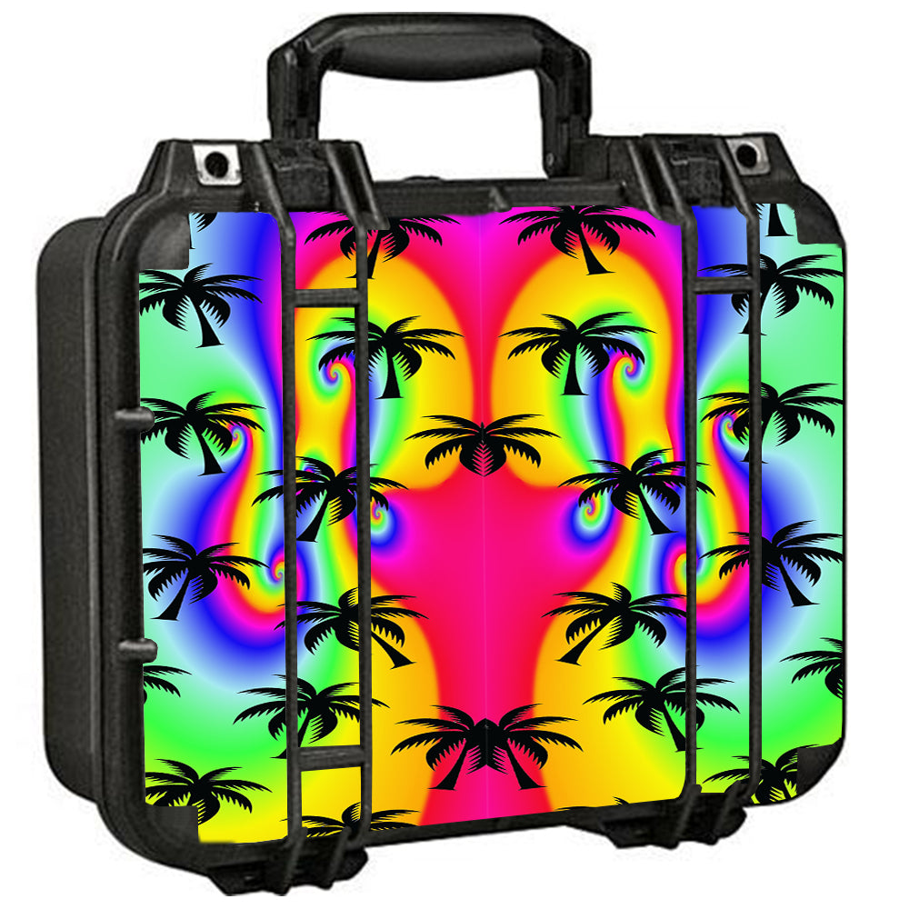  Rainbow Palm Tree Pelican Case 1400 Skin