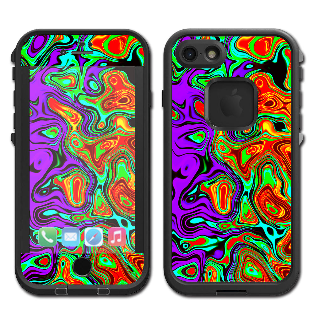  Mixed Colors Lifeproof Fre iPhone 7 or iPhone 8 Skin