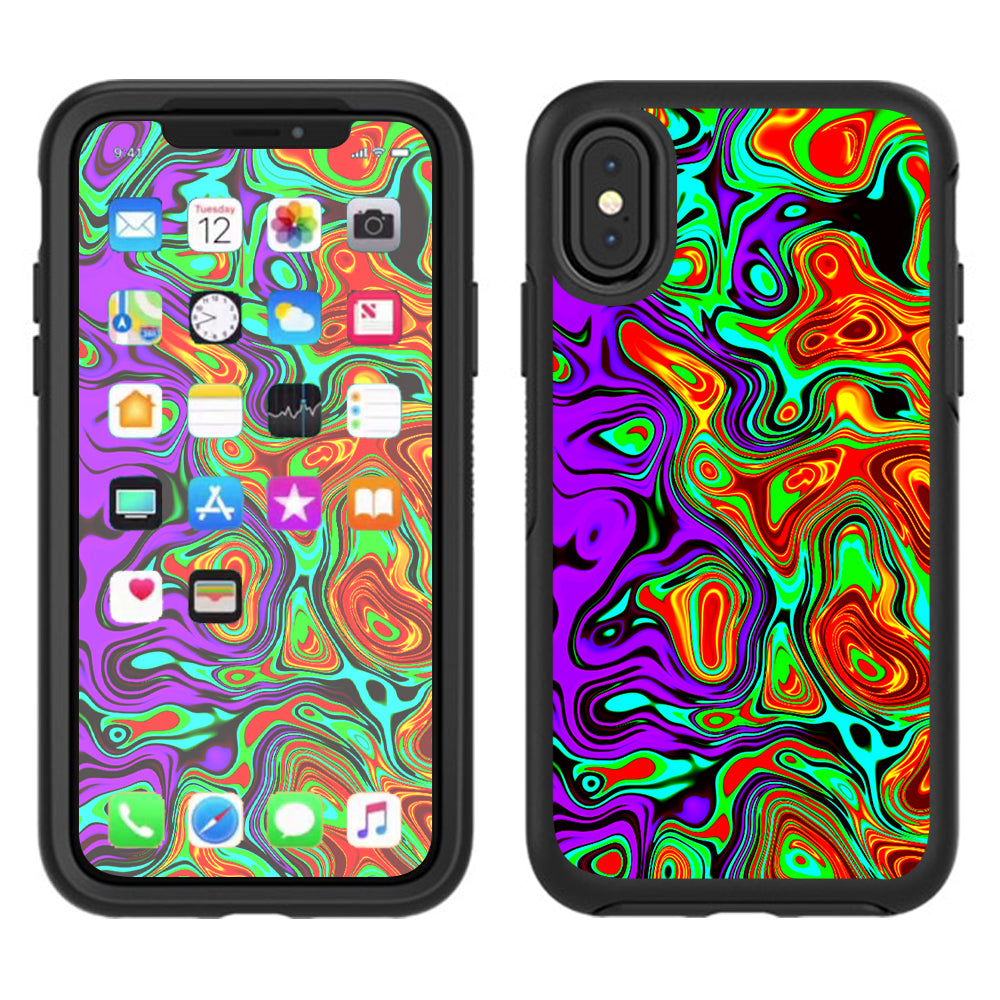  Mixed Colors Otterbox Defender Apple iPhone X Skin