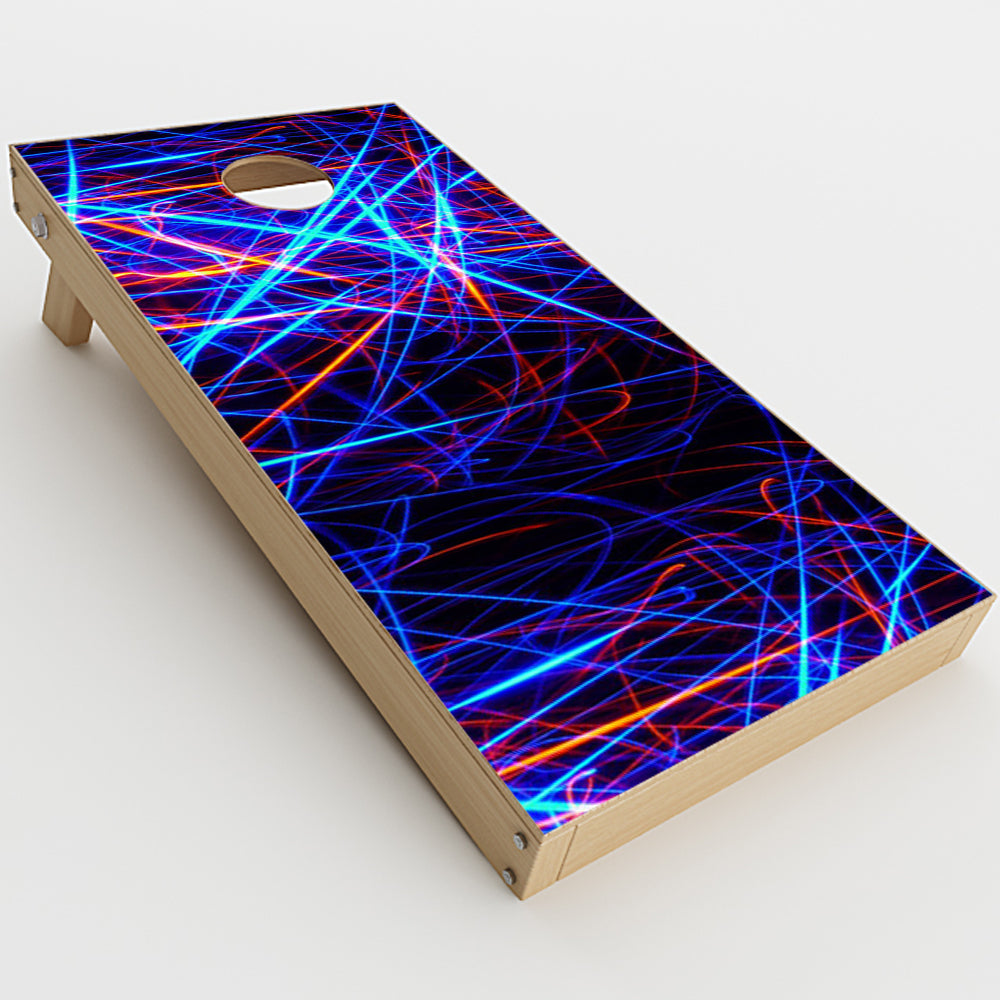  Lasers Neon Laser Beams Cornhole Game Boards  Skin