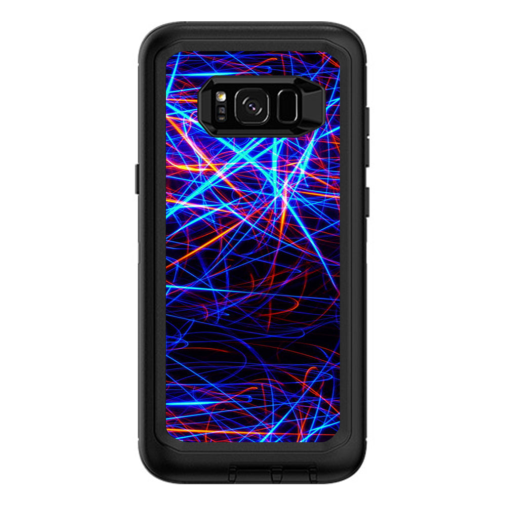  Lasers Neon Laser Beams Otterbox Defender Samsung Galaxy S8 Plus Skin