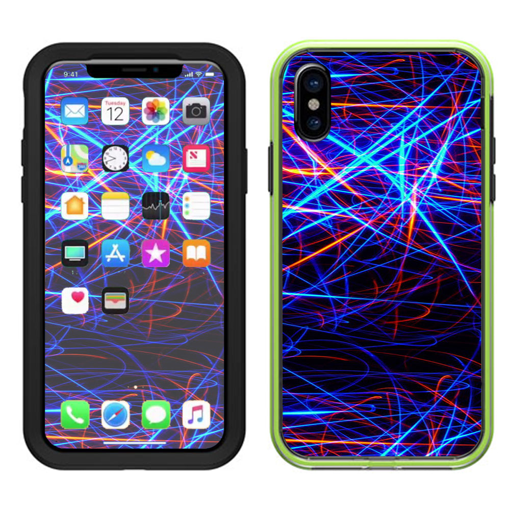  Lasers Neon Laser Beams Lifeproof Slam Case iPhone X Skin