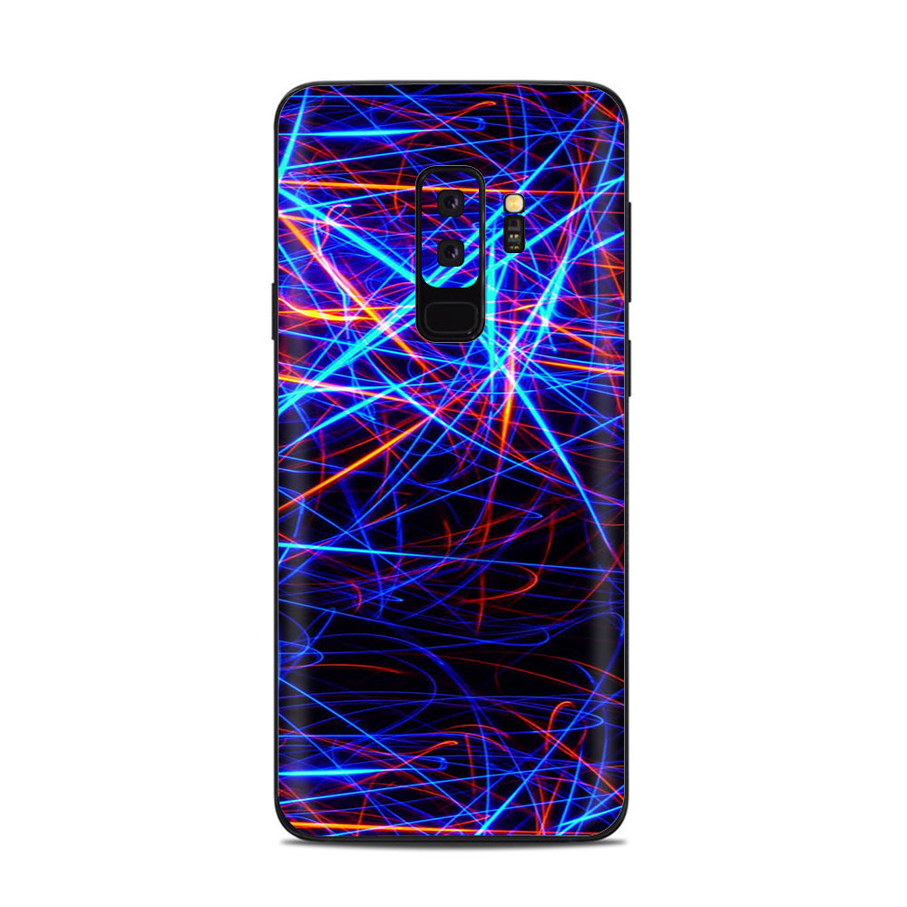  Lasers Neon Laser Beams Samsung Galaxy S9 Plus Skin