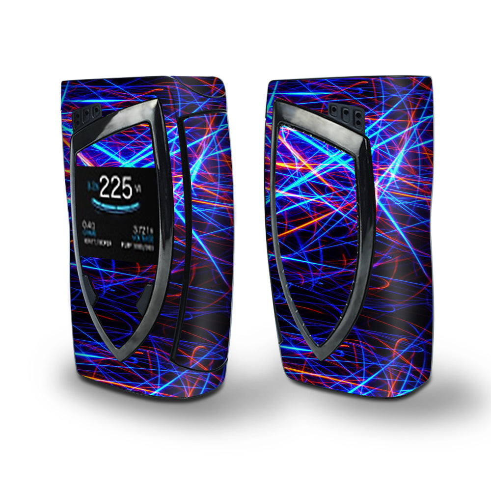 Skin Decal Vinyl Wrap for Smok Devilkin Kit 225w Vape (includes TFV12 Prince Tank Skins) skins cover / Lasers Neon Laser beams