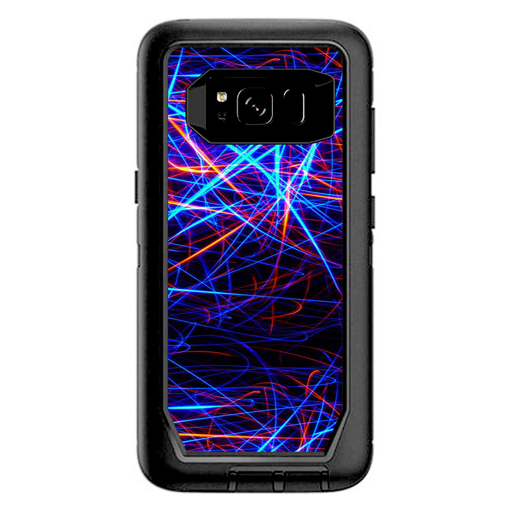  Lasers Neon Laser Beams Otterbox Defender Samsung Galaxy S8 Skin