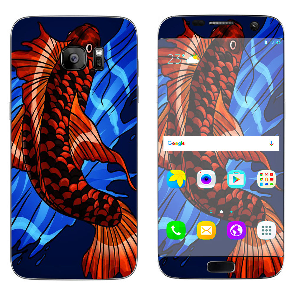  Koi Fish Traditional Samsung Galaxy S7 Edge Skin