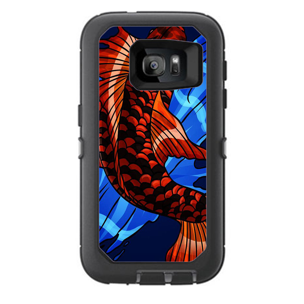 Koi Fish Traditional Otterbox Defender Samsung Galaxy S7 Skin