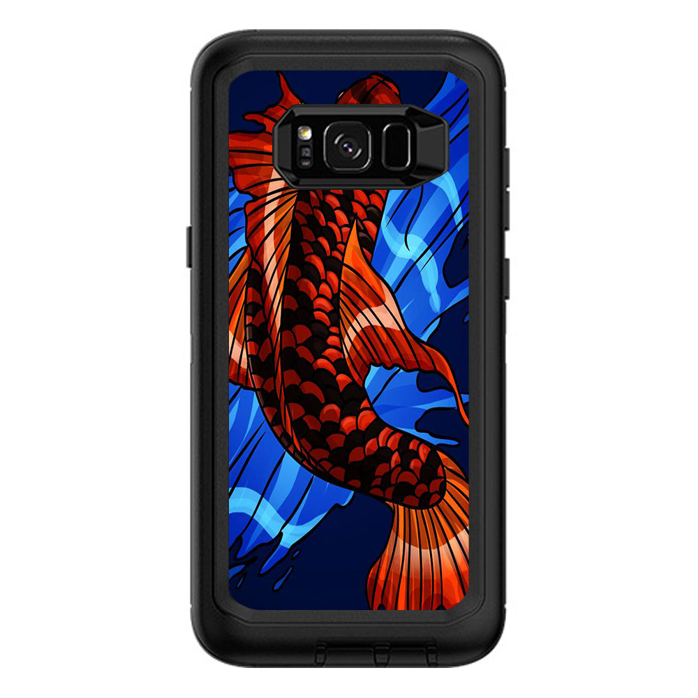  Koi Fish Traditional Otterbox Defender Samsung Galaxy S8 Plus Skin