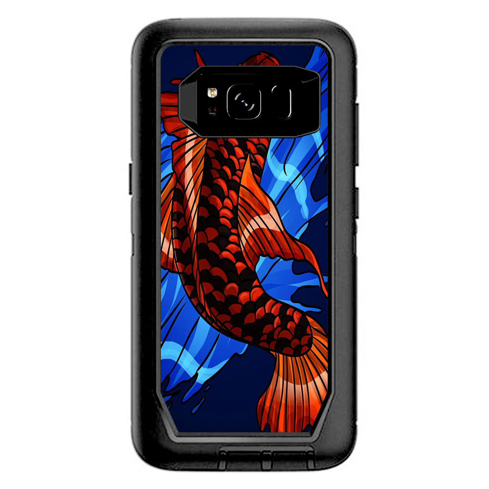  Koi Fish Traditional Otterbox Defender Samsung Galaxy S8 Skin