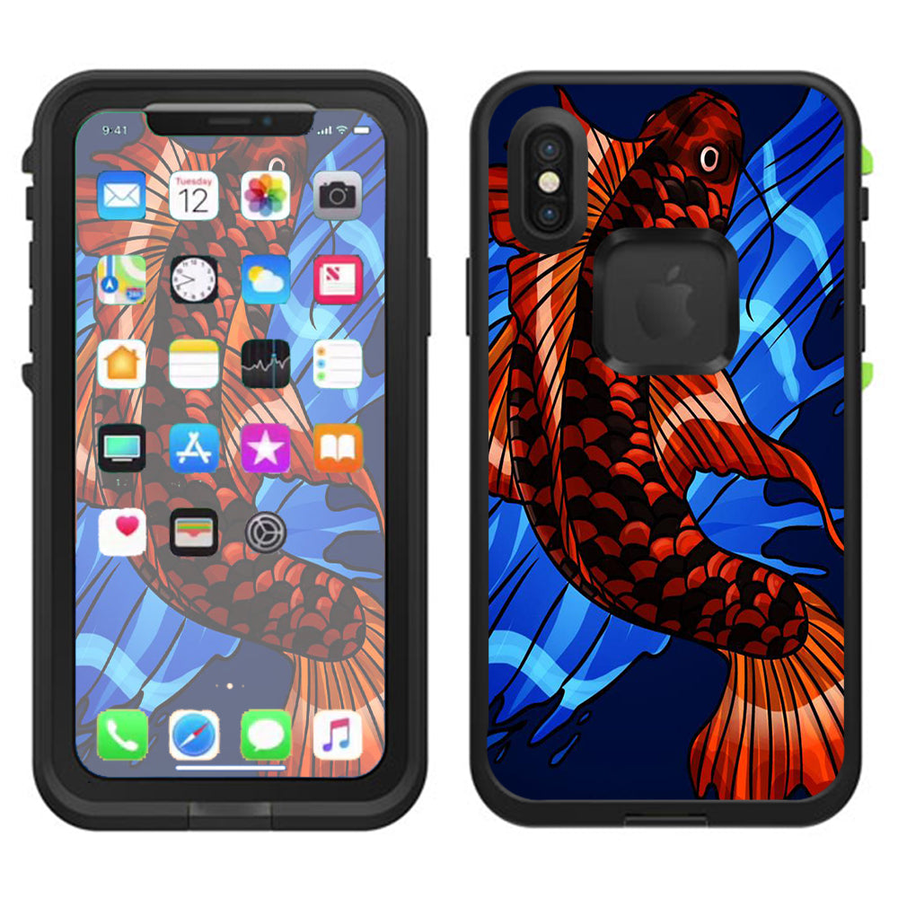  Koi Fish Traditional Lifeproof Fre Case iPhone X Skin