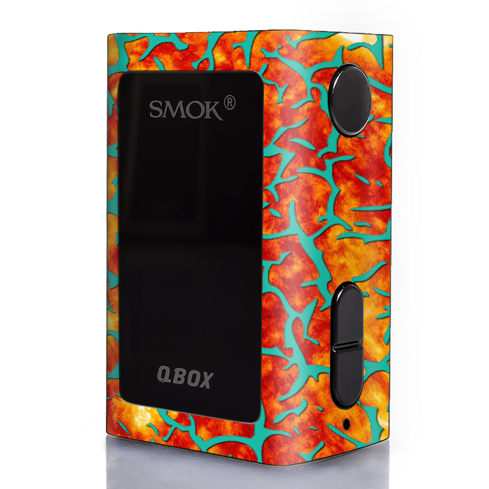  Kobe Design Orange Blue Smok Q-Box Skin