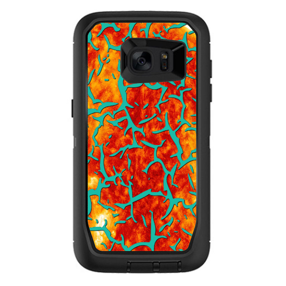  Kobe Design Orange Blue Otterbox Defender Samsung Galaxy S7 Edge Skin