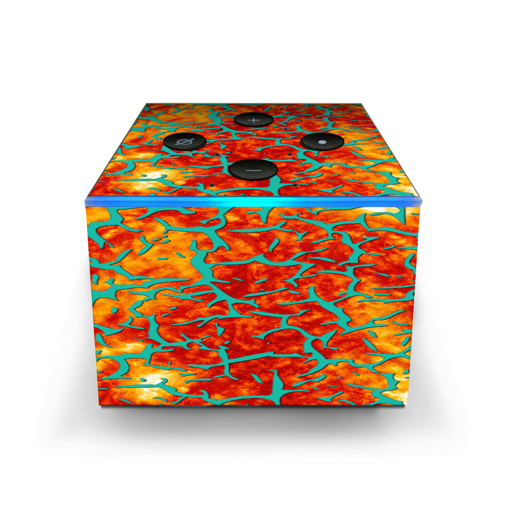  Kobe Design Orange Blue Amazon Fire TV Cube Skin