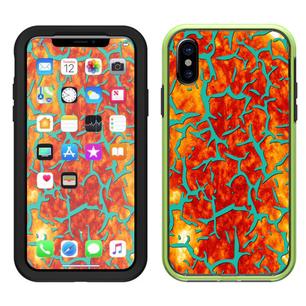  Kobe Design Orange Blue Lifeproof Slam Case iPhone X Skin