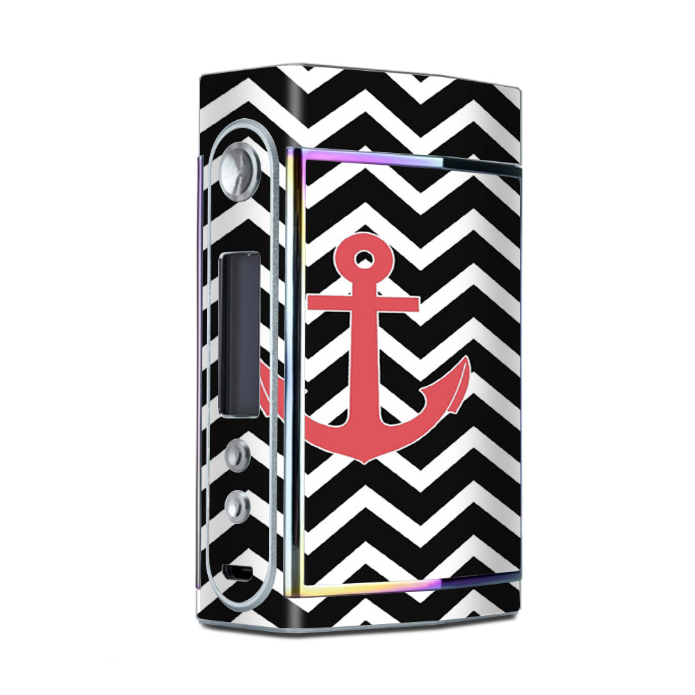  Black Chevron With Rose Anchor  Too VooPoo Skin