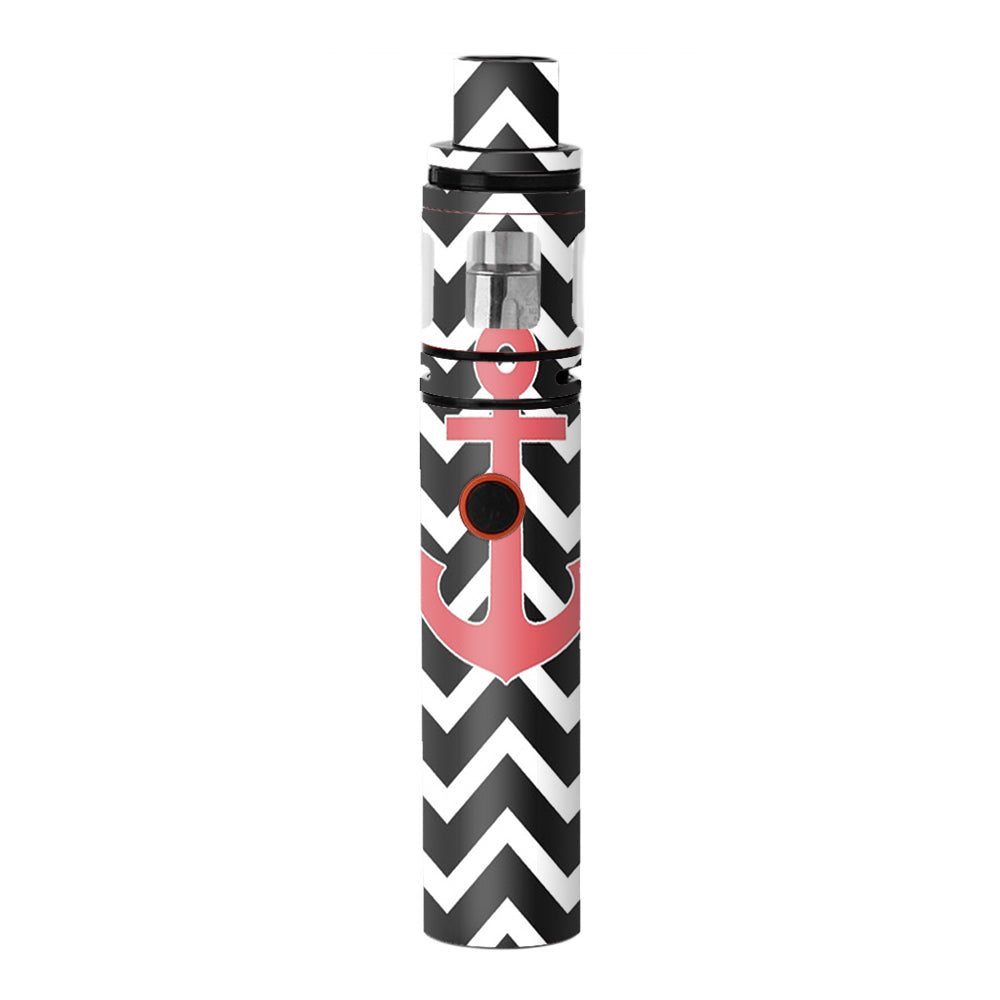  Black Chevron With Rose Anchor  Smok Stick V8 Skin