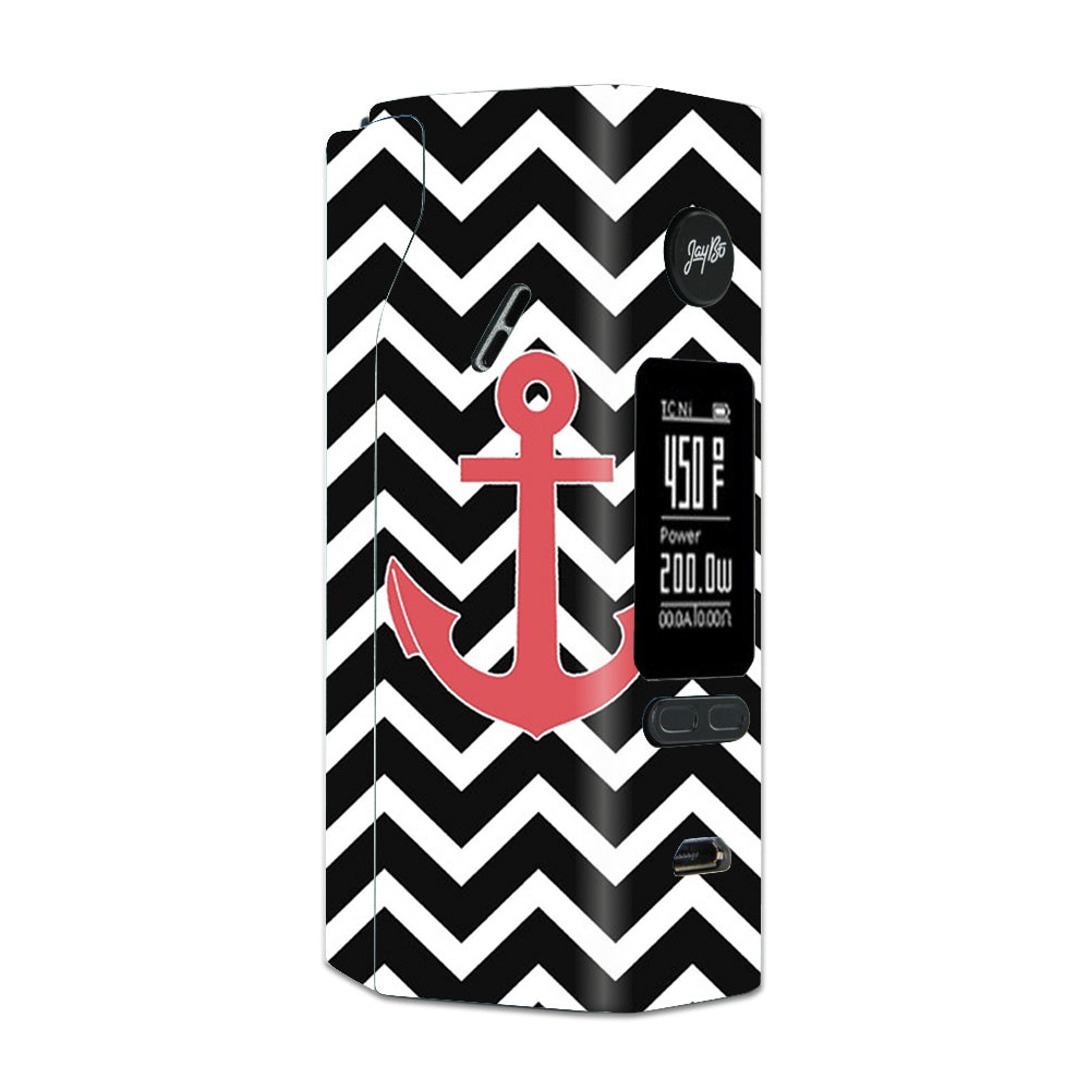 Black Chevron With Rose Anchor Wismec Reuleaux RX 2/3 combo kit Skin