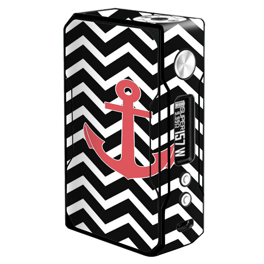  Black Chevron With Rose Anchor  Voopoo Drag 157w Skin