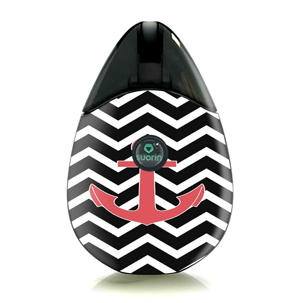  Black Chevron With Rose Anchor  Suorin Drop Skin