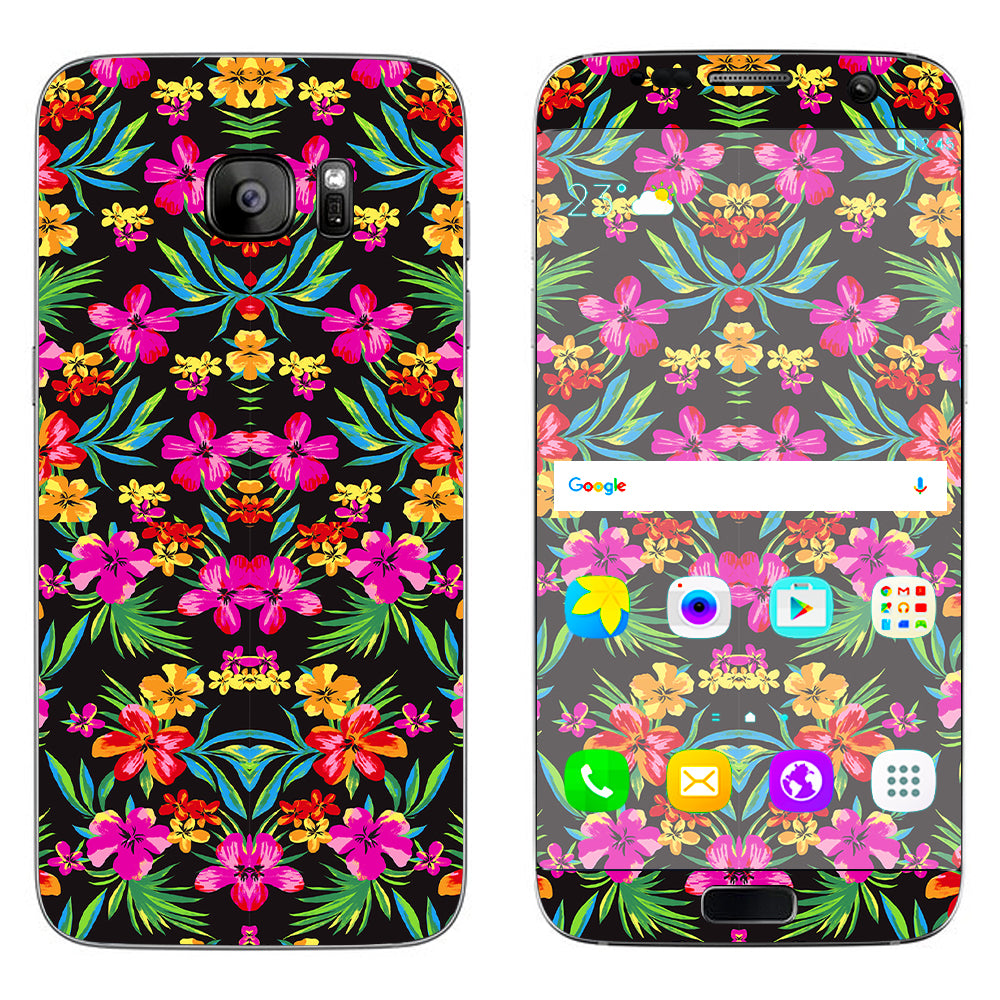  Tropical Flowers, Hawaii Samsung Galaxy S7 Edge Skin