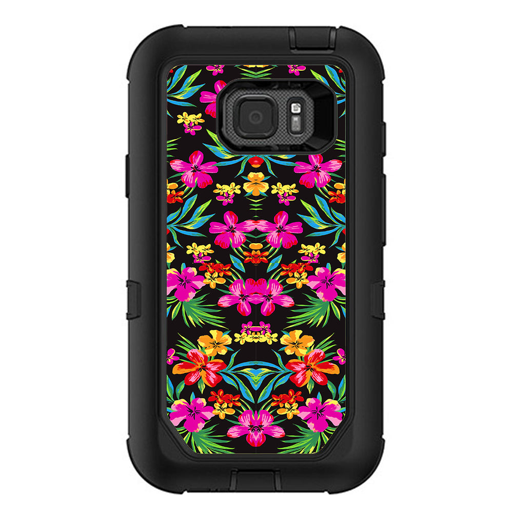  Tropical Flowers, Hawaii Otterbox Defender Samsung Galaxy S7 Active Skin