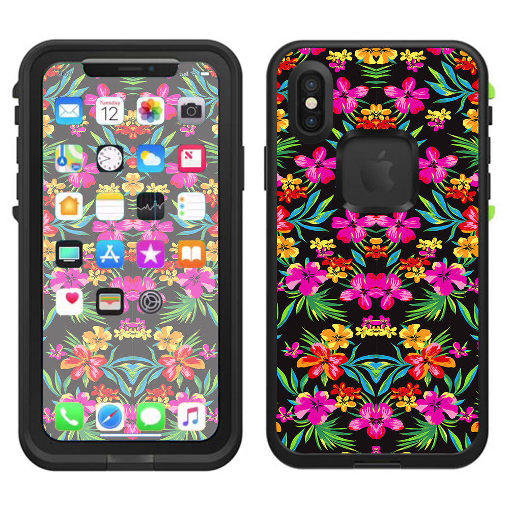  Tropical Flowers, Hawaii Lifeproof Fre Case iPhone X Skin