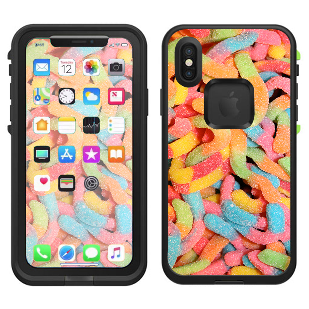  Gummy Worms Lifeproof Fre Case iPhone X Skin