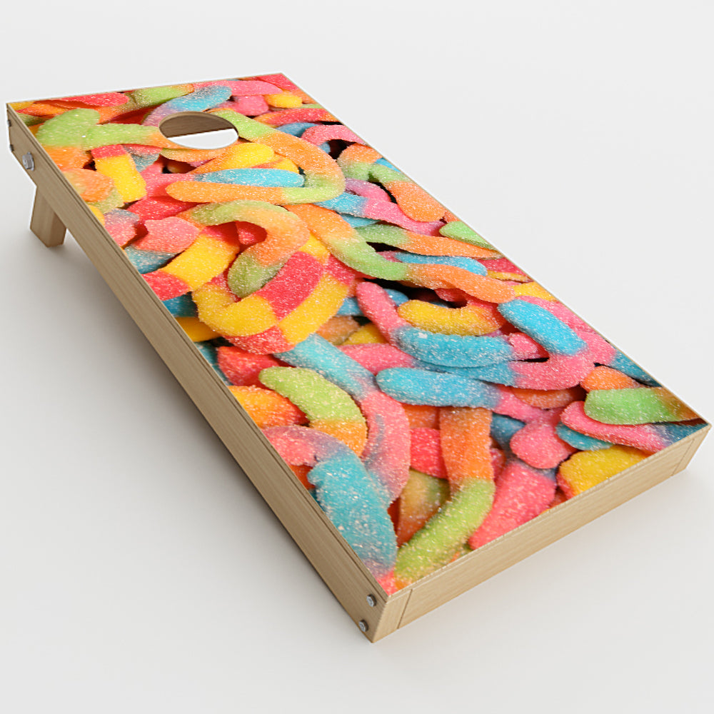  Gummy Worms Cornhole Game Boards  Skin