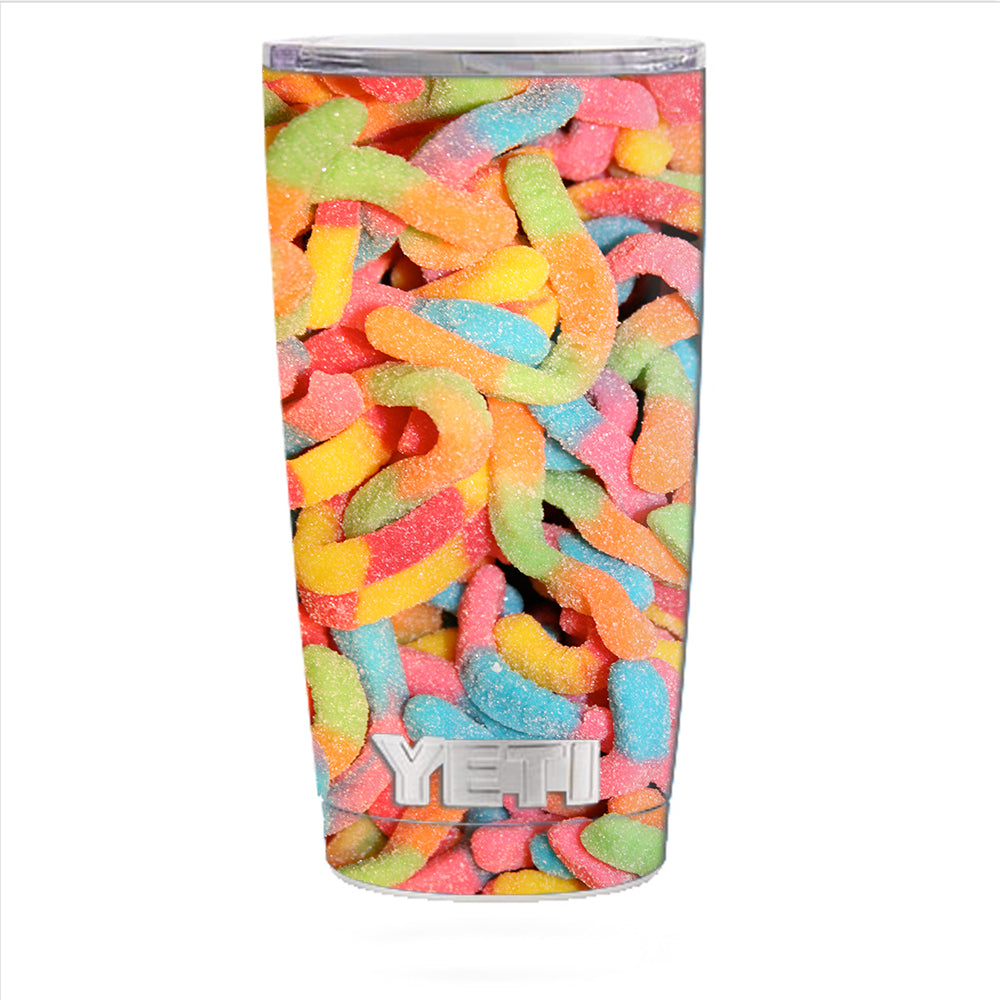  Gummy Worms Yeti 20oz Rambler Tumbler Skin