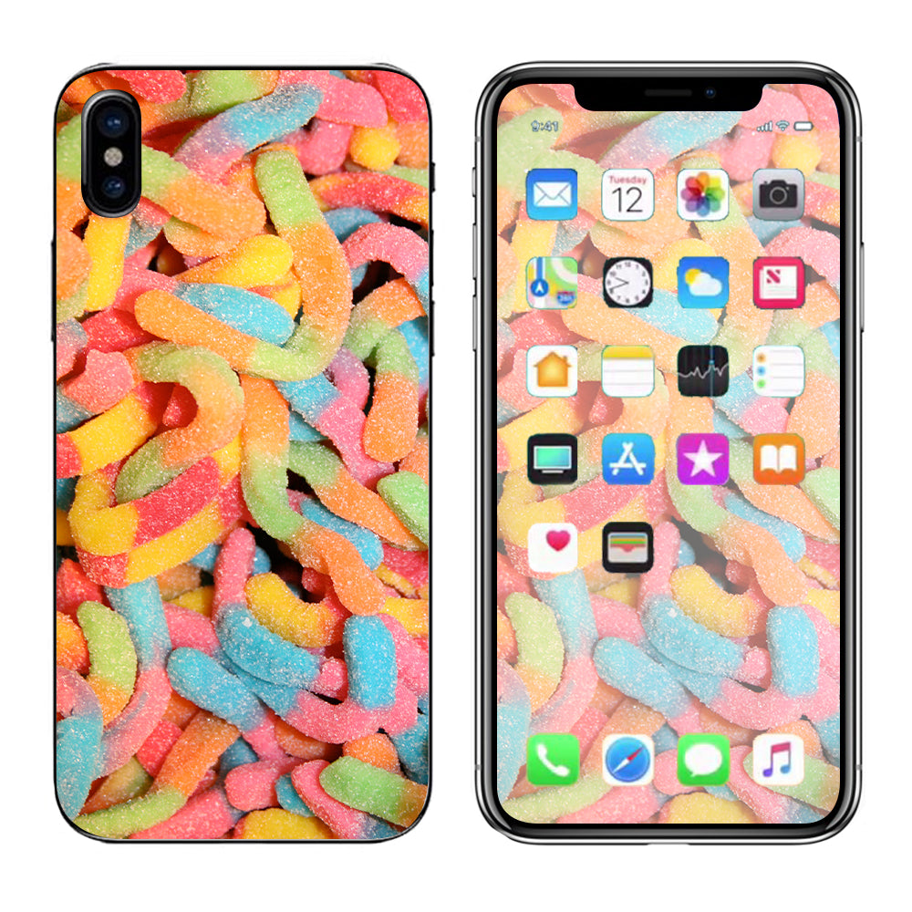  Gummy Worms Apple iPhone X Skin