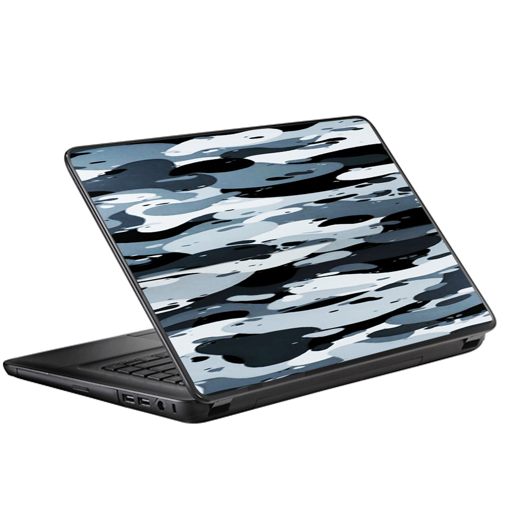  Grey Camouflage, Winter Camo Universal 13 to 16 inch wide laptop Skin